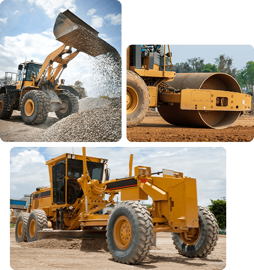 Wheel Loader, Compactor, Motor Grader